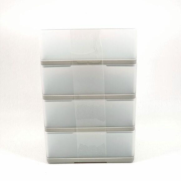 7 Pieces Storage Tray Organizer Set From Target Gray Plastic Brand New - Picture 2 of 11